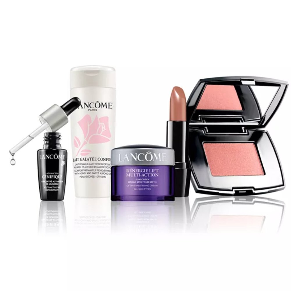 Lancôme 5-pc Gift  Skincare makeup travel set🤩🤩🤩🤩🤩